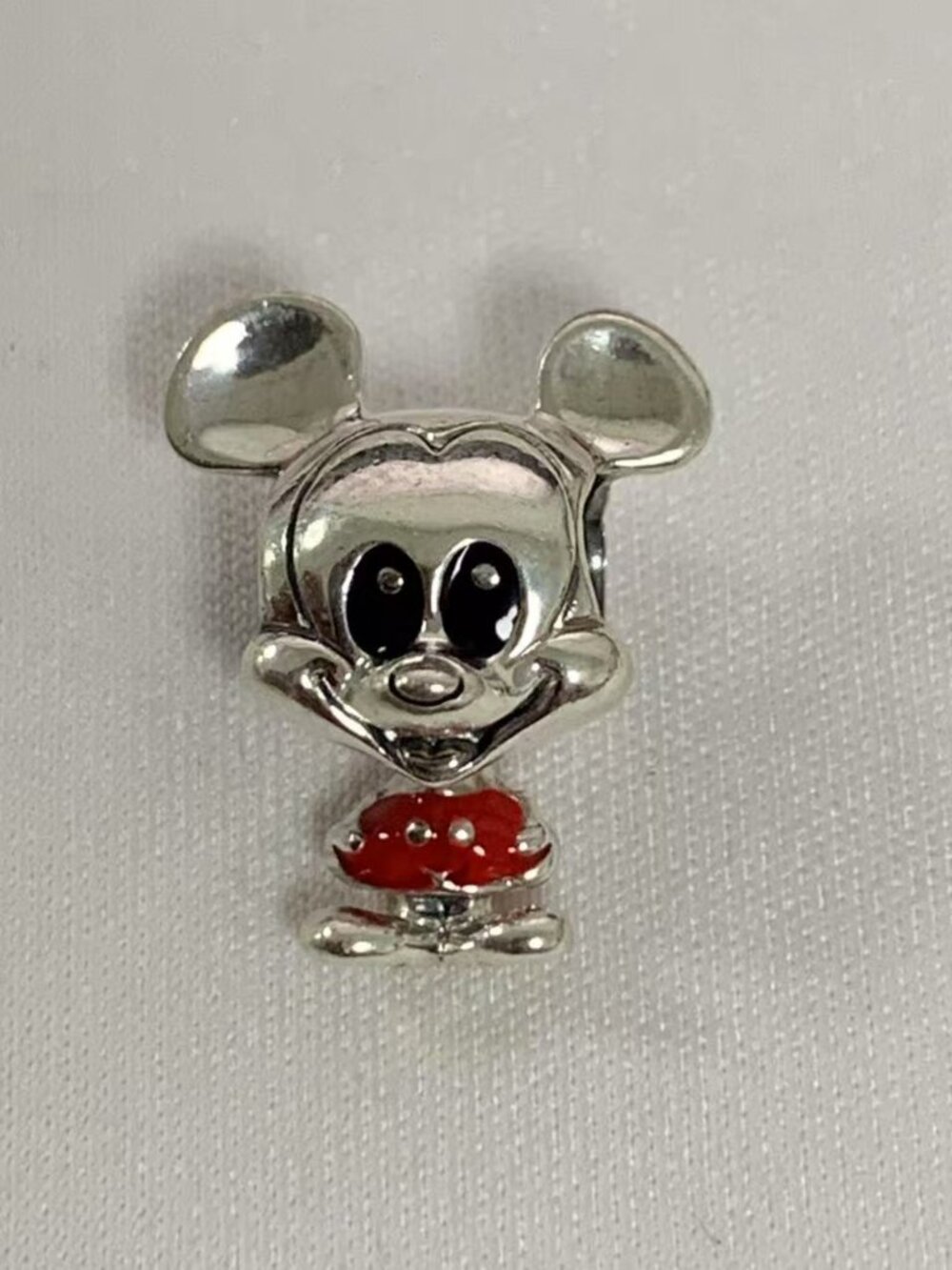 Pandora Disney Mickey Mouse Red Trousers Charm, S925 Silver Jewelry
